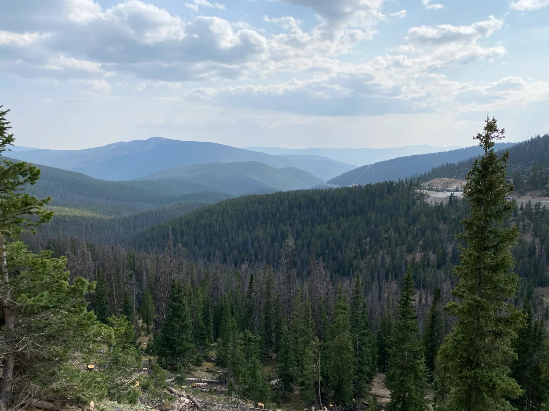 View of the continental divide
