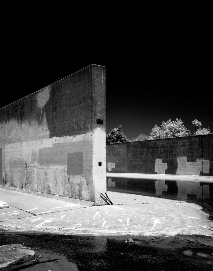 Large Format photograph of the Los Angeles river