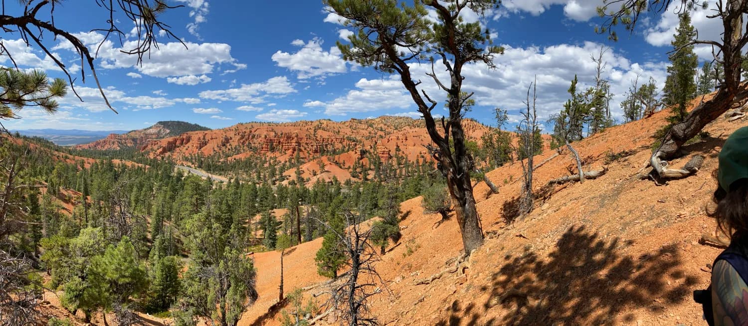 Sandstone landscape during sunset close to Monument Valley